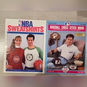 NBA Sweatshirts MLB Baseball Cross Stitch Minis Counted Cross Stitch Charts